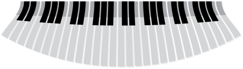 Piano Keyboard Transparan PNG