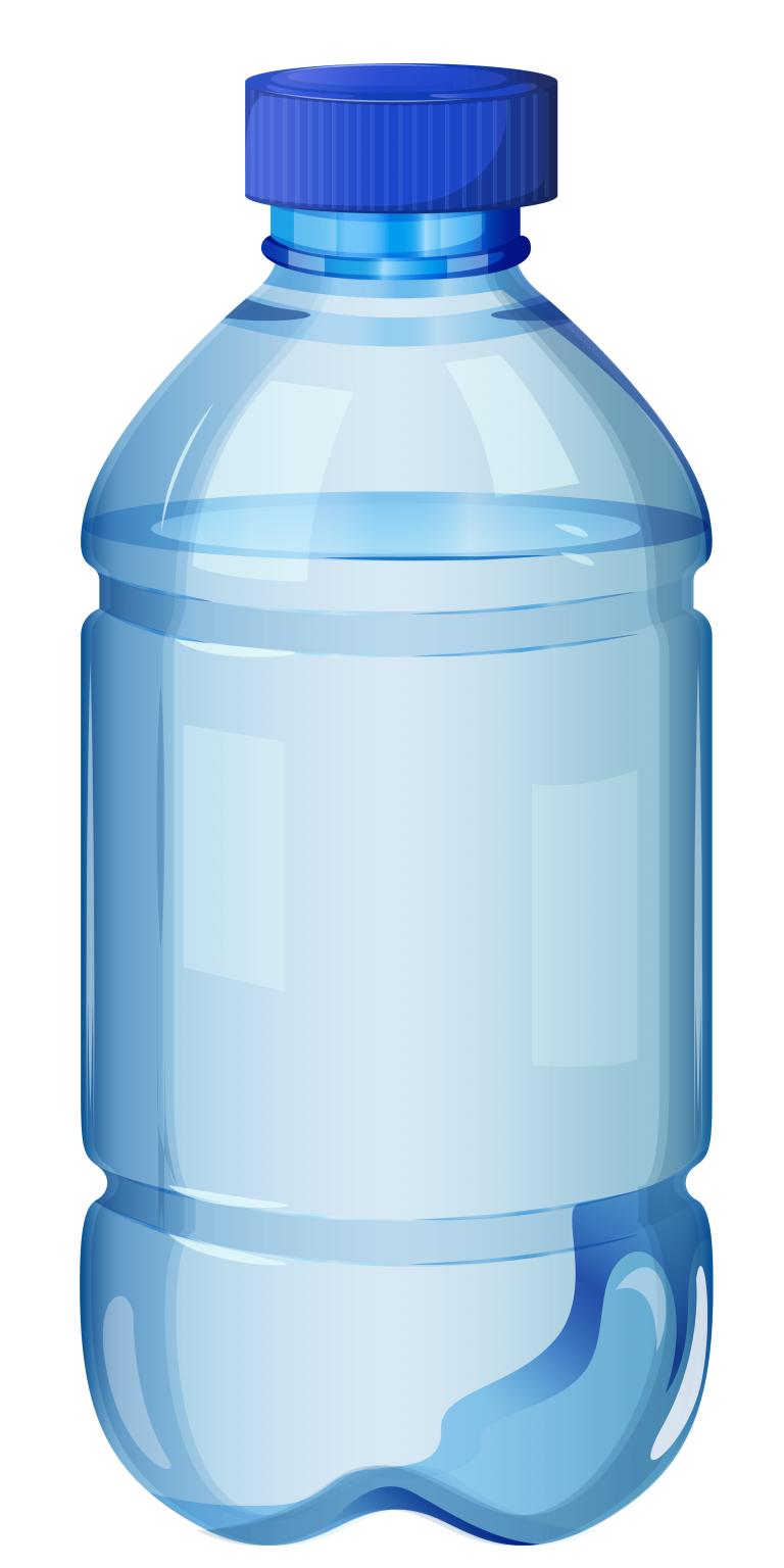 Botol air plastik latar belakang Transparan