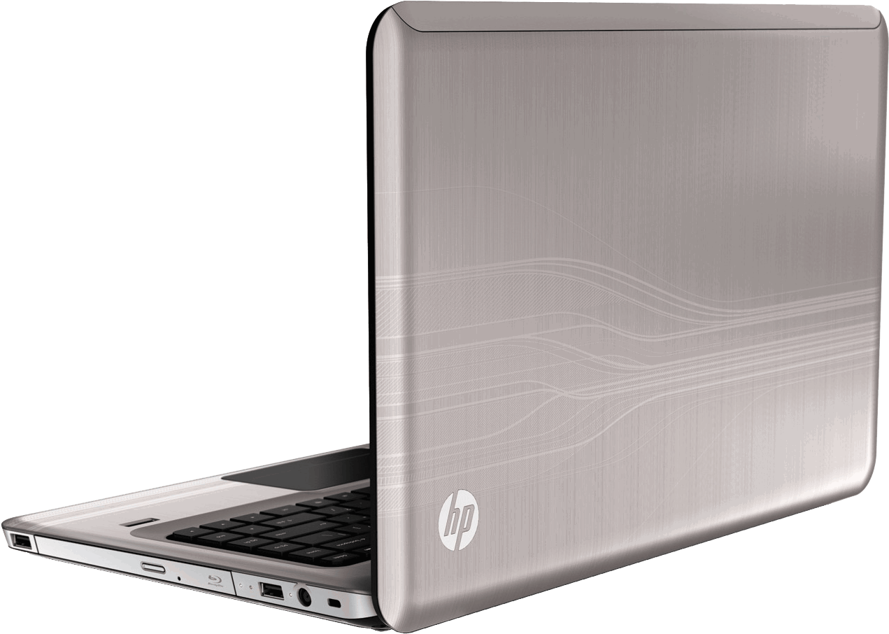 Portable laptop notebook Transparent Background