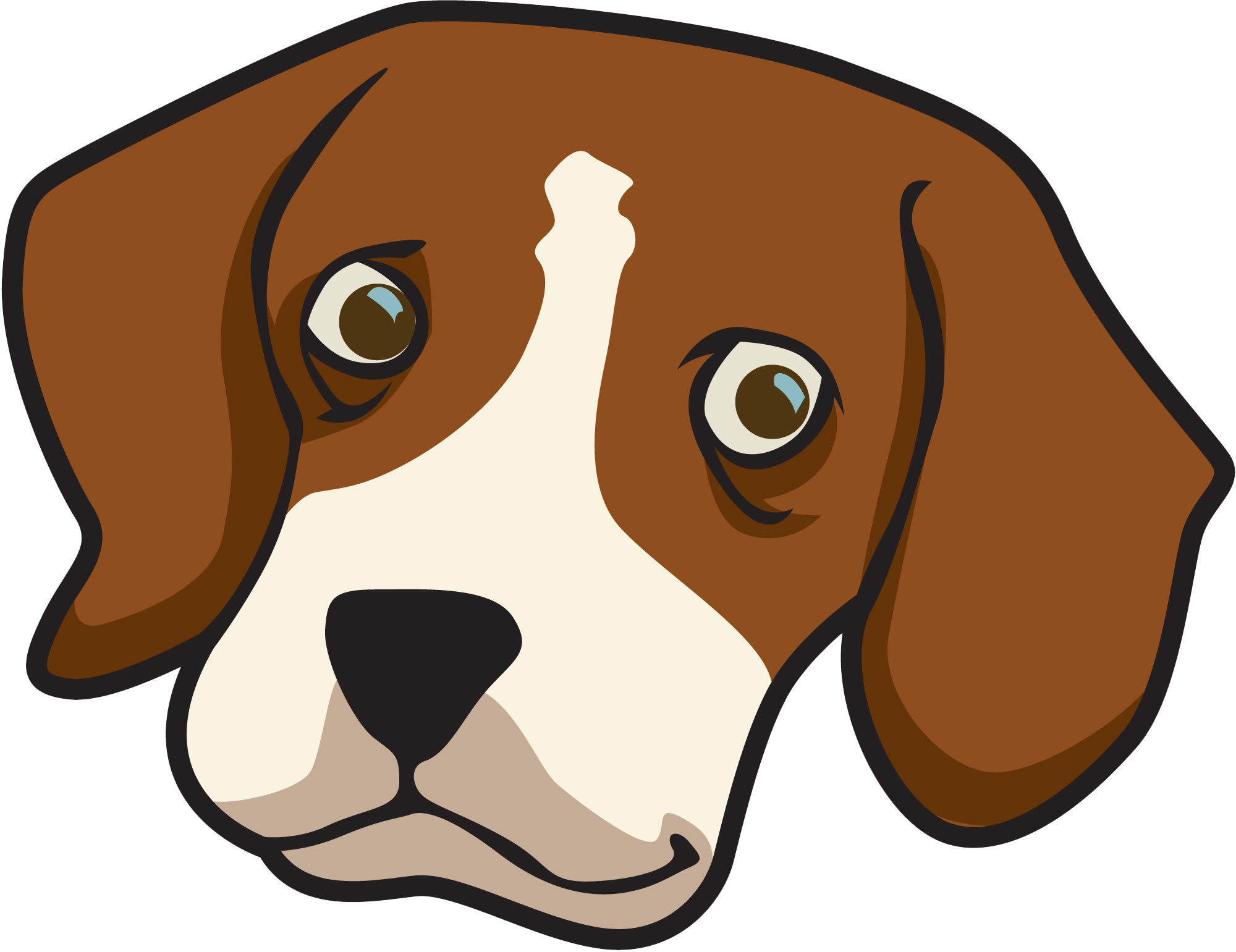 Puppy Dog Face PNG Transparent Image