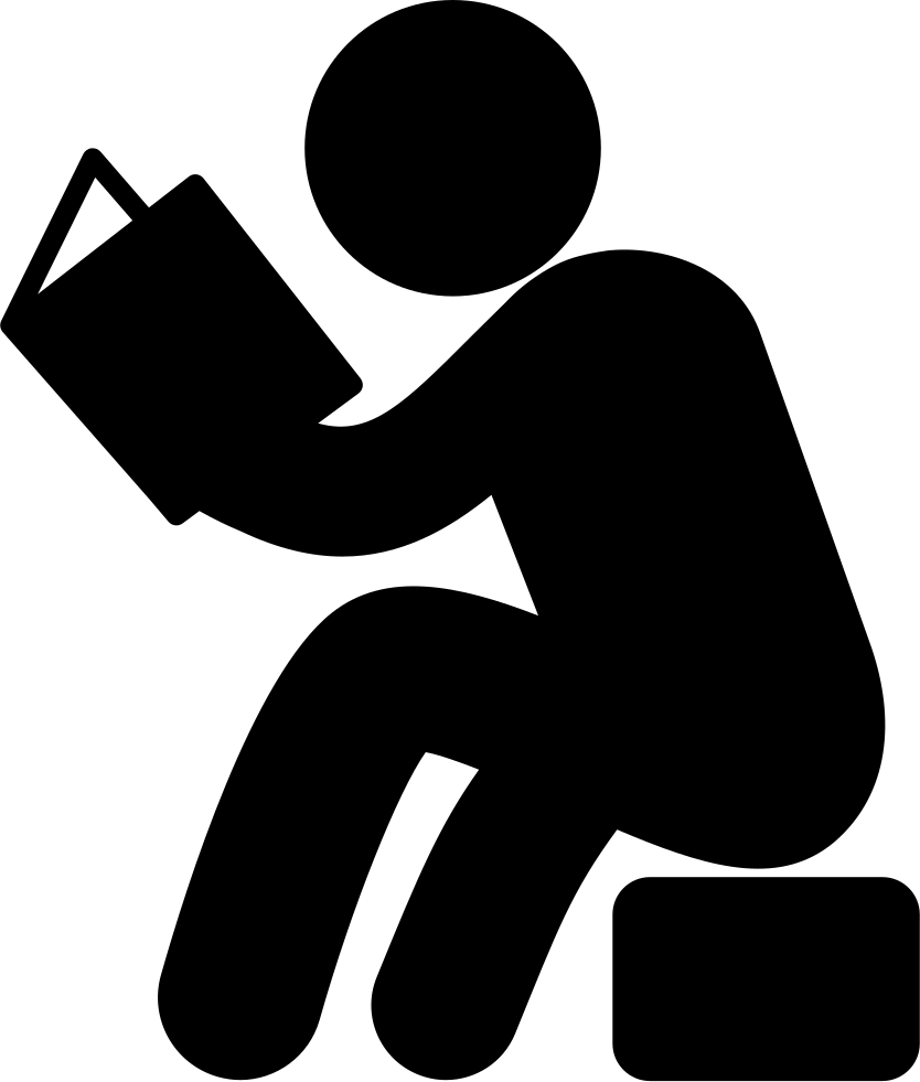 Reading Silhouette Transparent PNG