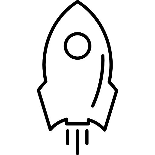 Realistic Rocket Clipart PNG File