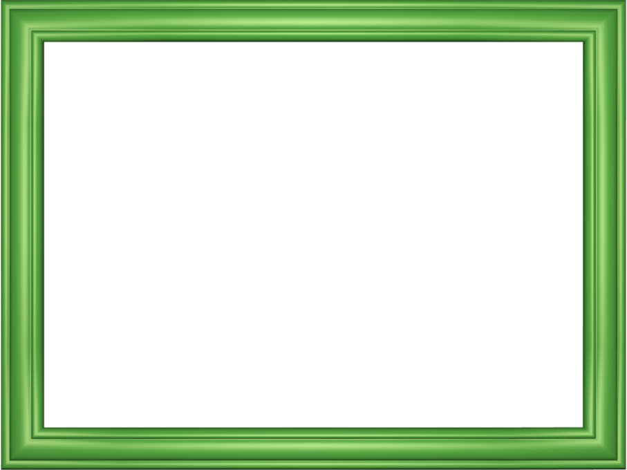 Rectangle Green Frame PNG Pic