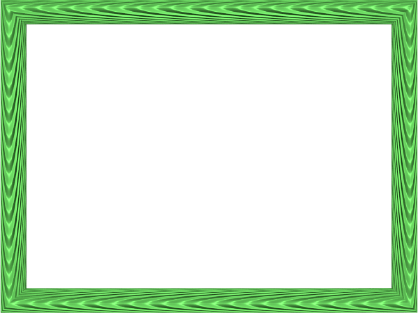 Rectangle Green Frame PNG Transparent Image