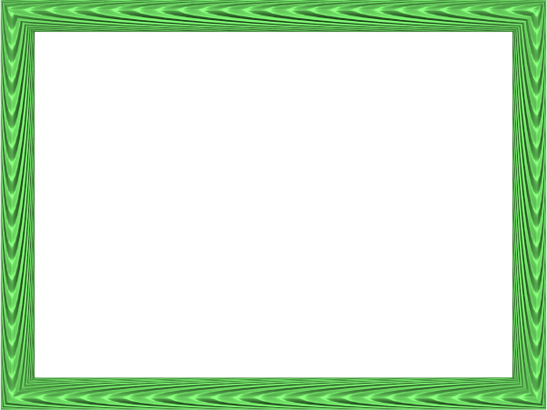 Rectangle Green Frame Transparent Background