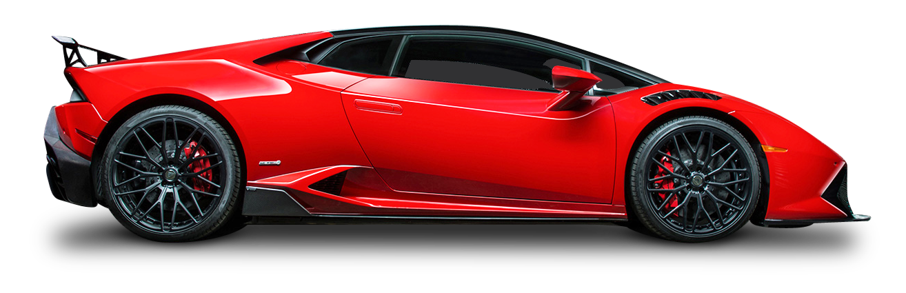 Red Lamborghini Car PNG Transparent Image