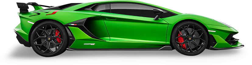 Vista lateral Lamborghini coche PNG