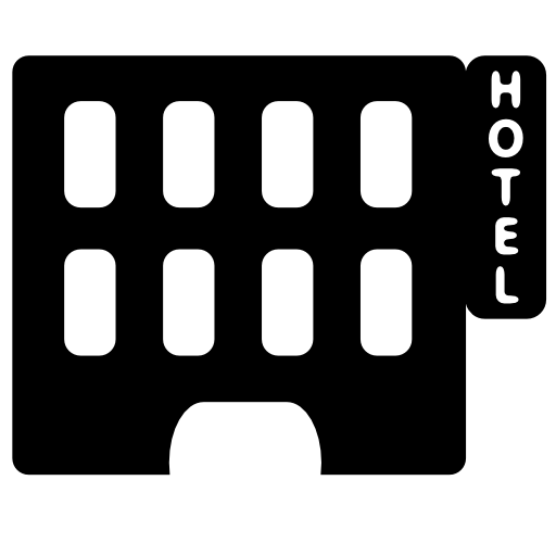 Silhouette Hotel Building PNG Clipart