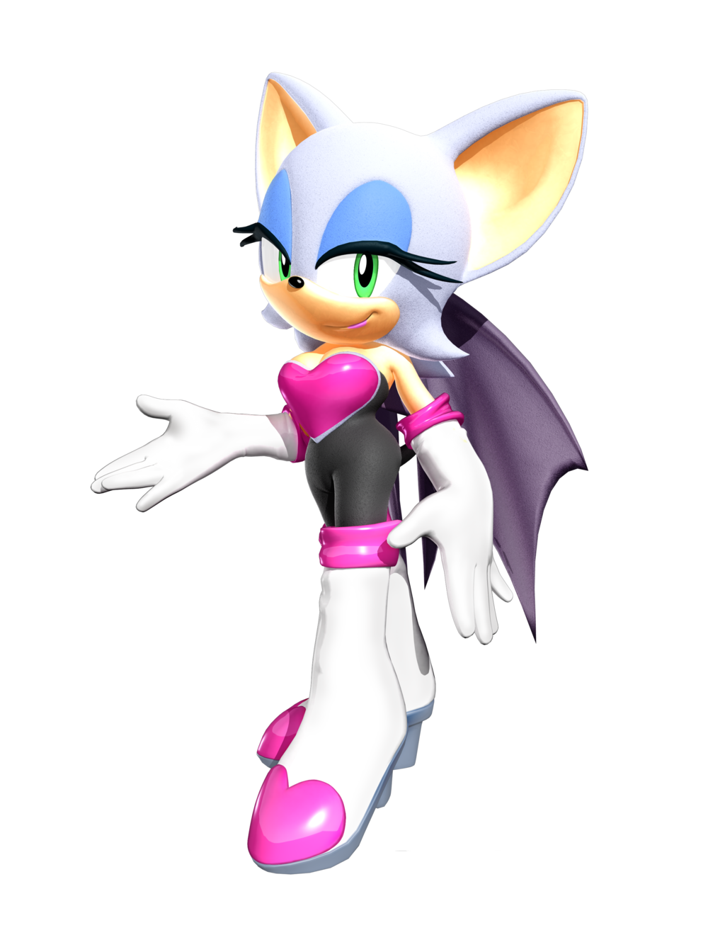 Sonic X Rouge The Bat Аниме PNG Файл