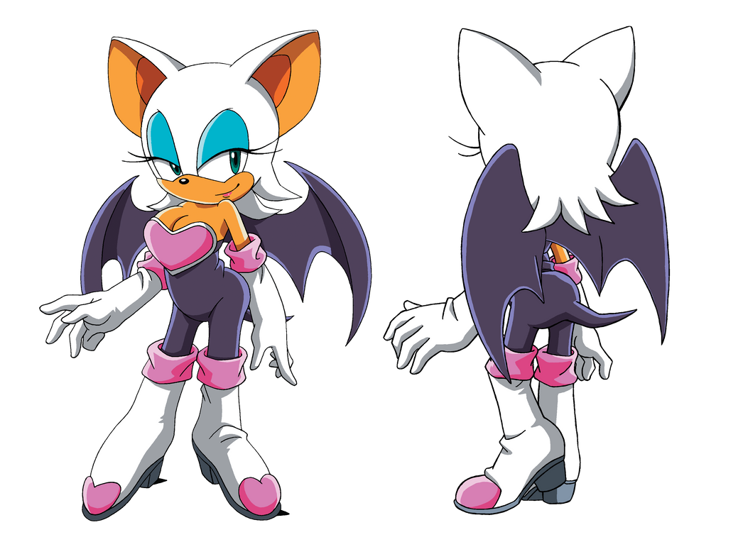 Sonic X Rouge The Bat Anime PNG Photos