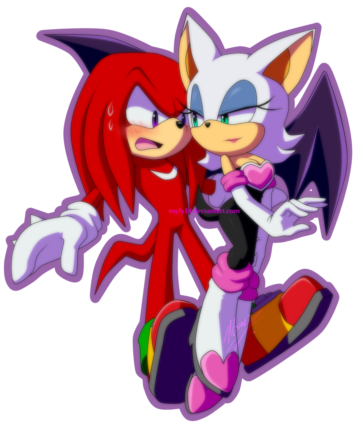 Sonic X Rouge The Bat Anime PNG Pic