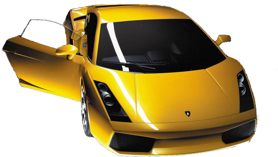 Sports Yellow Lamborghini PNG Larawan