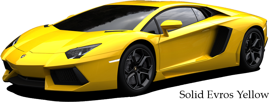 Spor Sarı Lamborghini PNG Şeffaf Görüntü