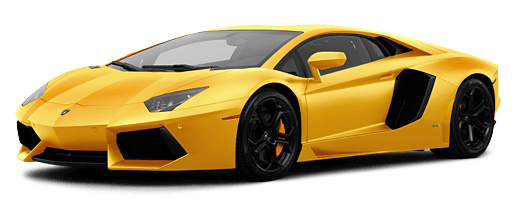 Sarı Lamborghini Şeffaf Arkaplan