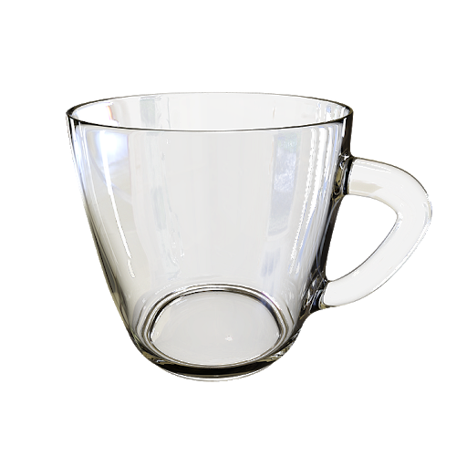 Translucent Glass Cup PNG Image