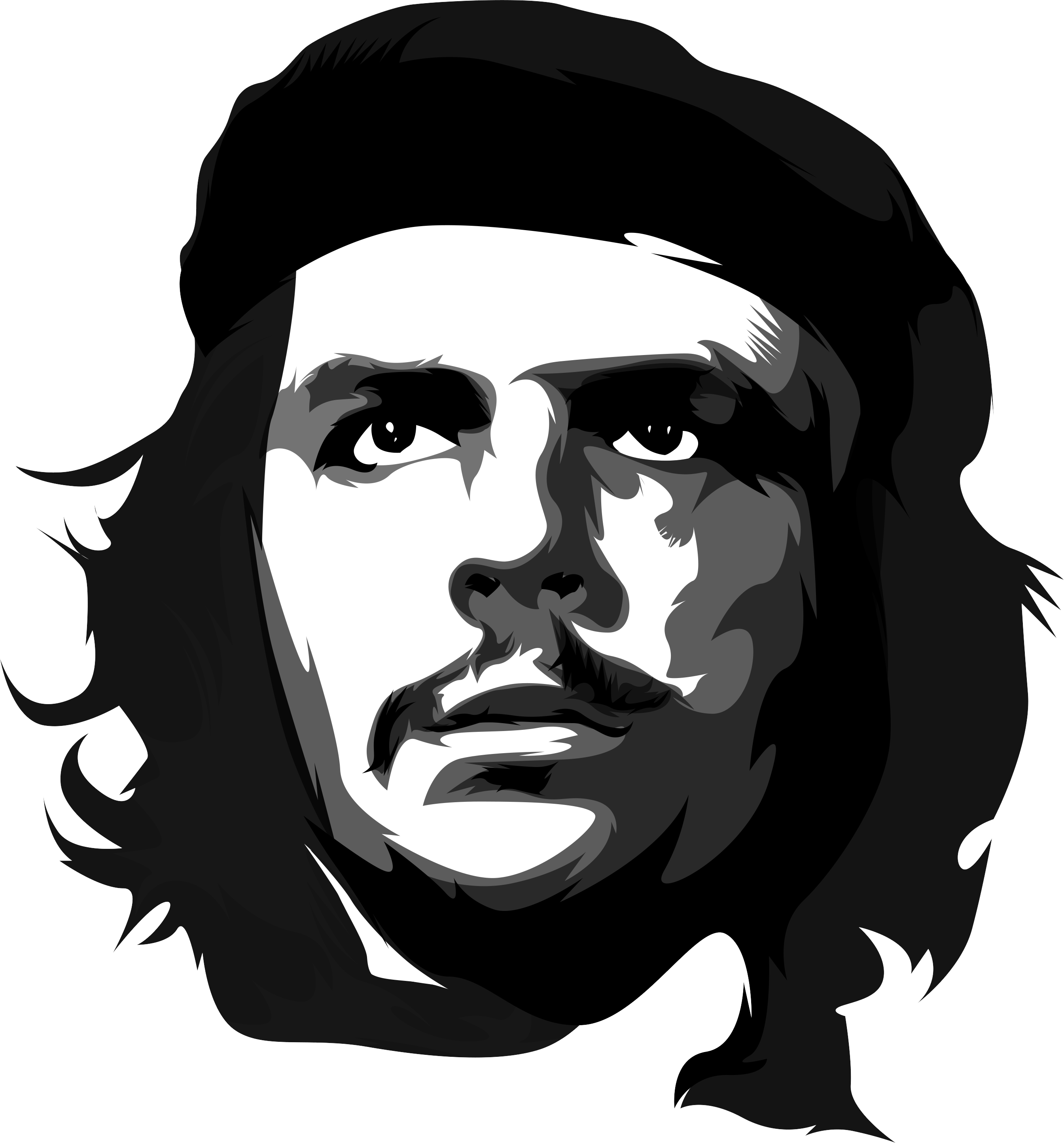 Vector Che Guevara Transparent Background