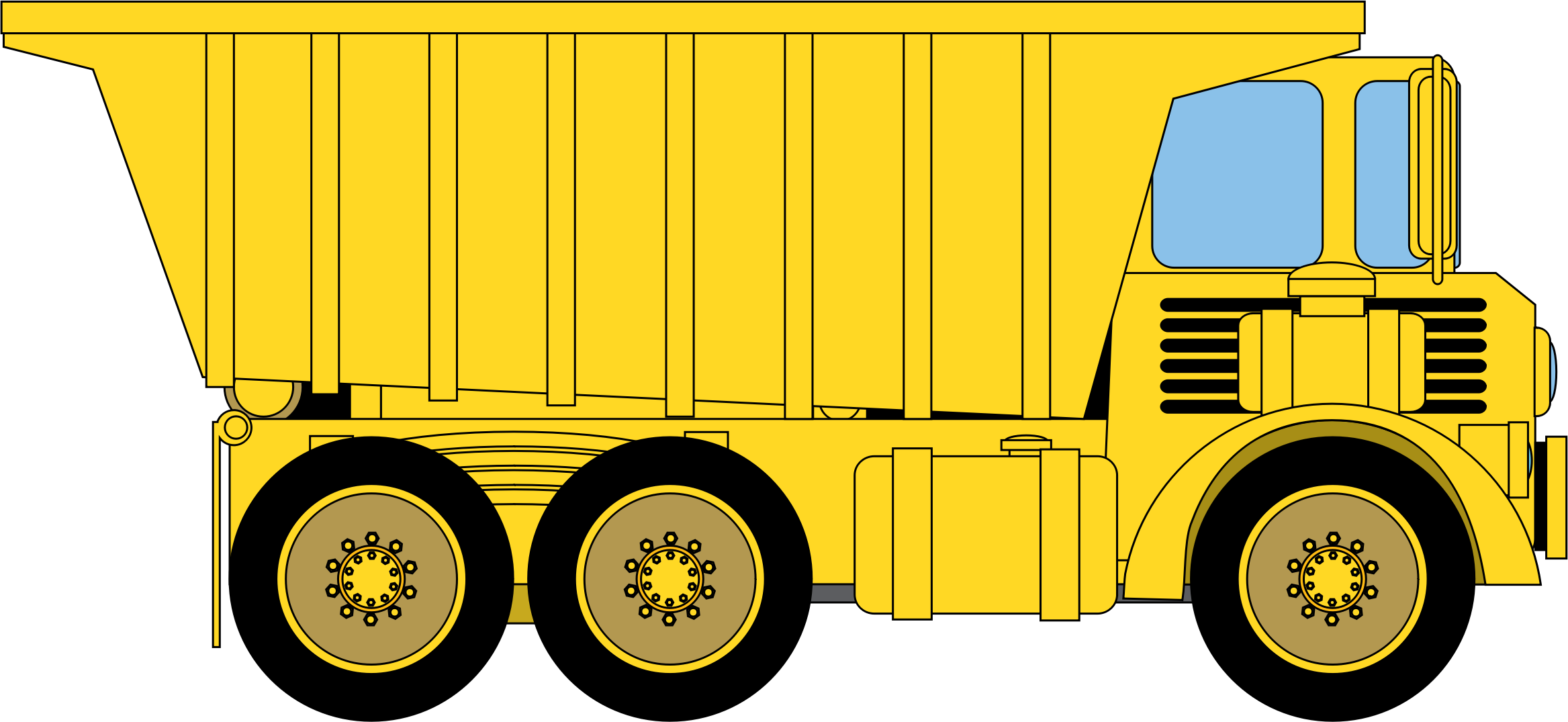 Vector Dump Truck Transparent PNG