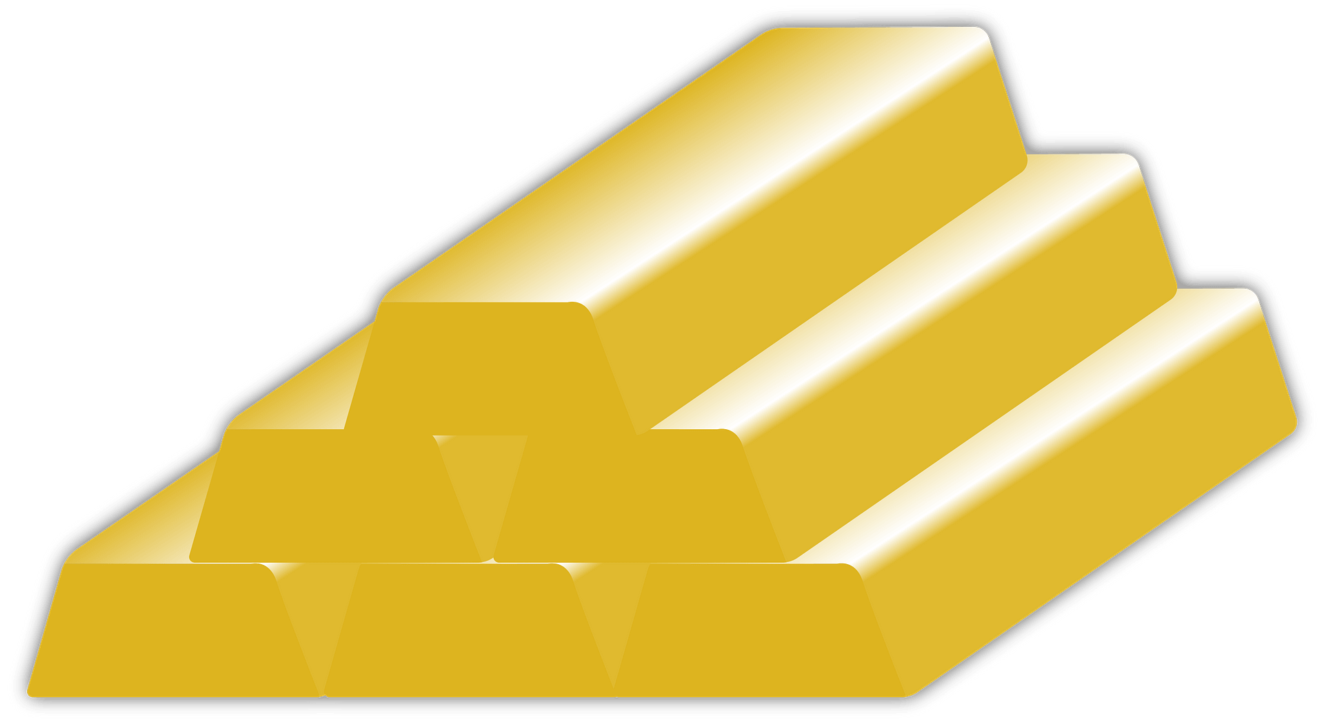 Arquivo de PNG de barra de ouro de vetor