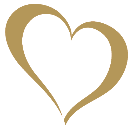 Vector Gold Heart PNG Clipart