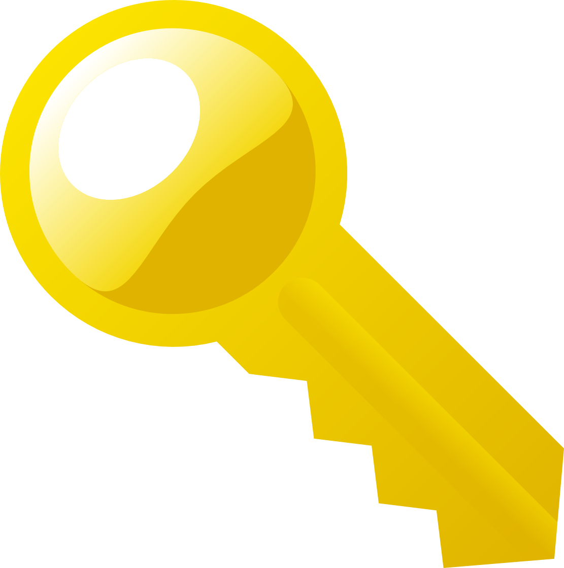 Vector Gold Key PNG File