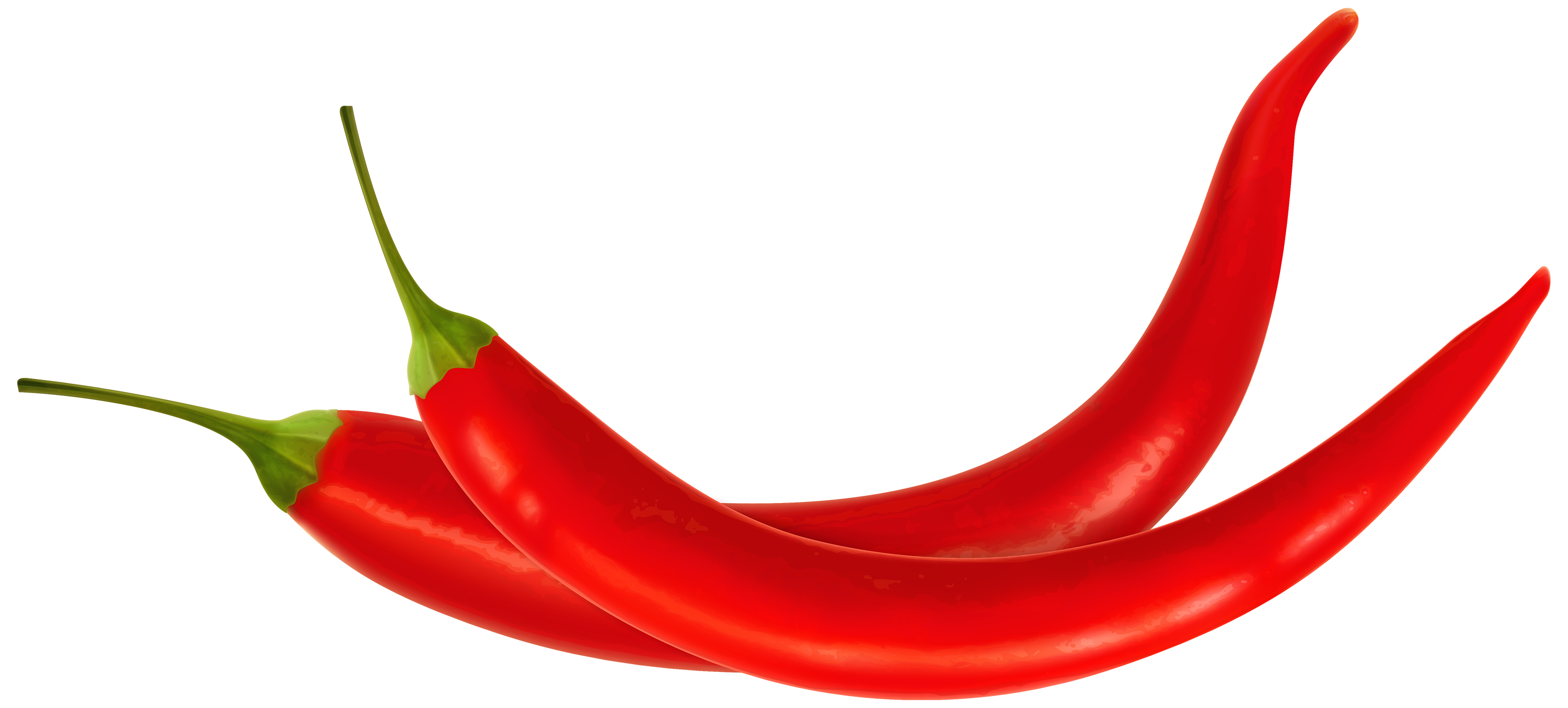 Vektor-grünes und rotes Chili-PNG-Bild