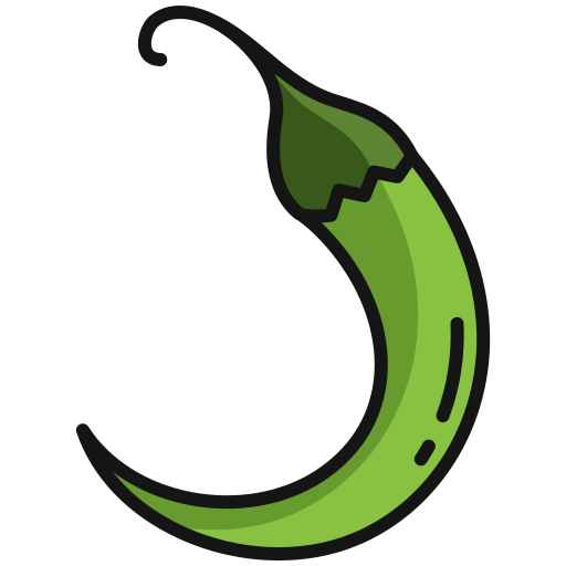 Vector Green Chili Pepper PNG Image