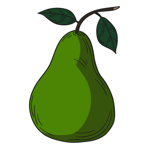 Vector Green Pears PNG Clipart