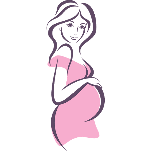 Vector Happy Pregnant Woman PNG Transparent Image
