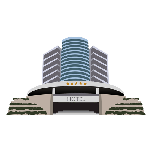 Vector Hotel Building PNG Pic