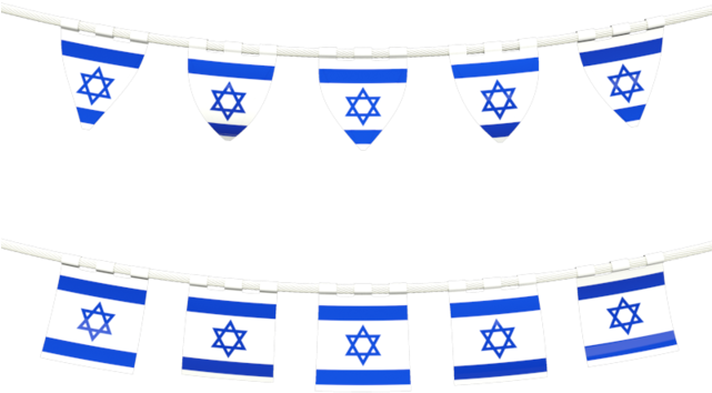 Vector Israel Flag PNG Transparent Image