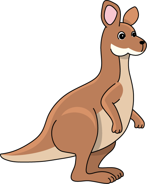 Vektör kanguru PNG HD