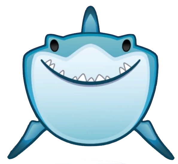 Fondo transparente del tiburón del vector Nemo