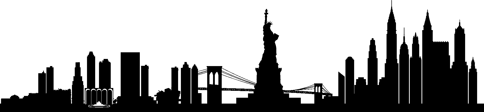 Vector New York Skyline PNG Pic