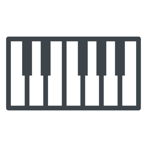 Vector Piano PNG Transparent Image