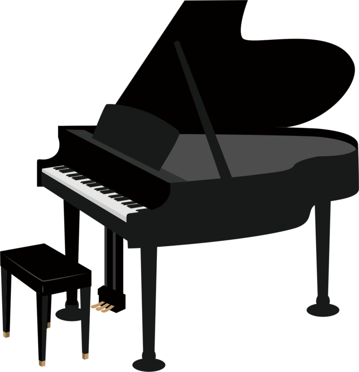 Vector piano Transparante achtergrond