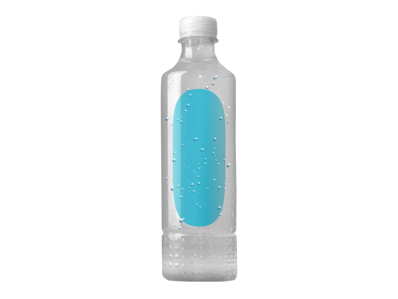 Botol air latar belakang Transparan