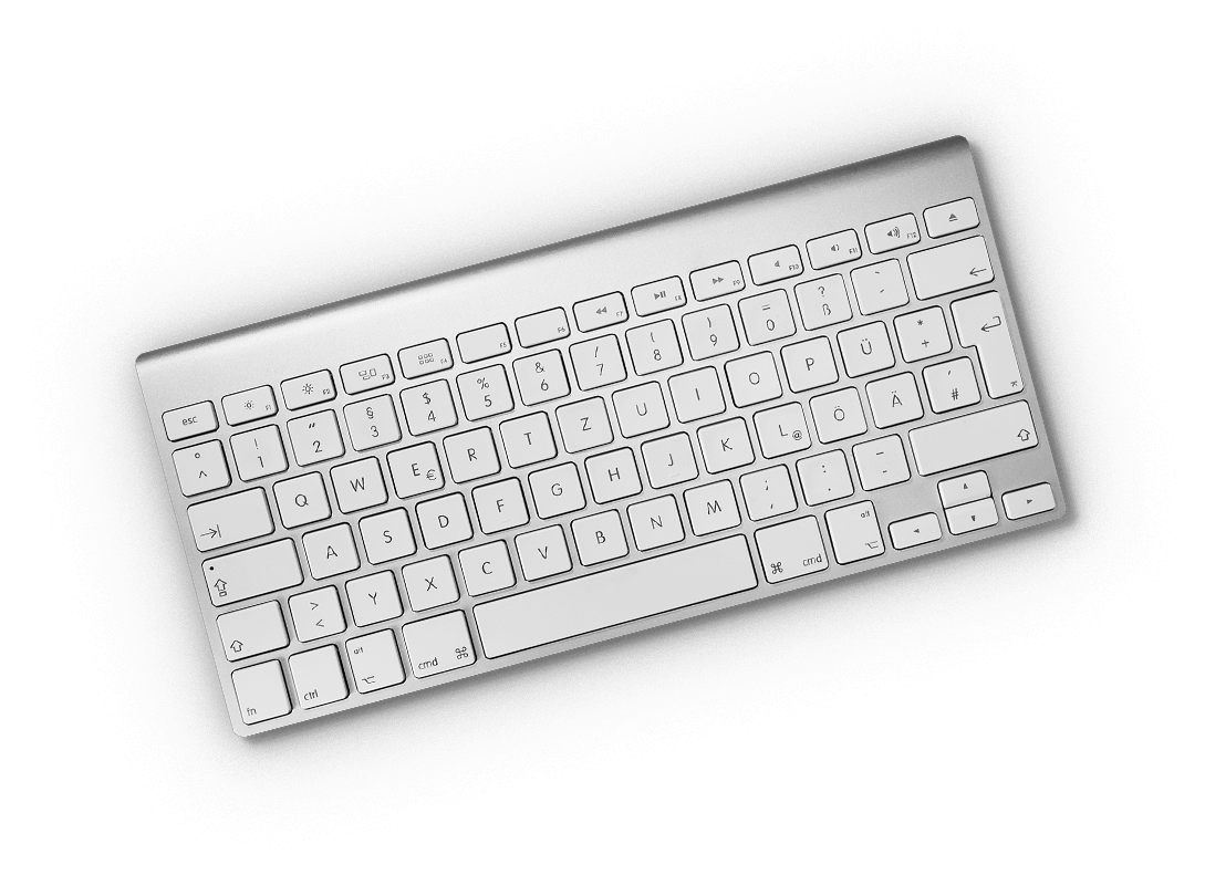 Wit toetsenbord PNG Transparant Beeld