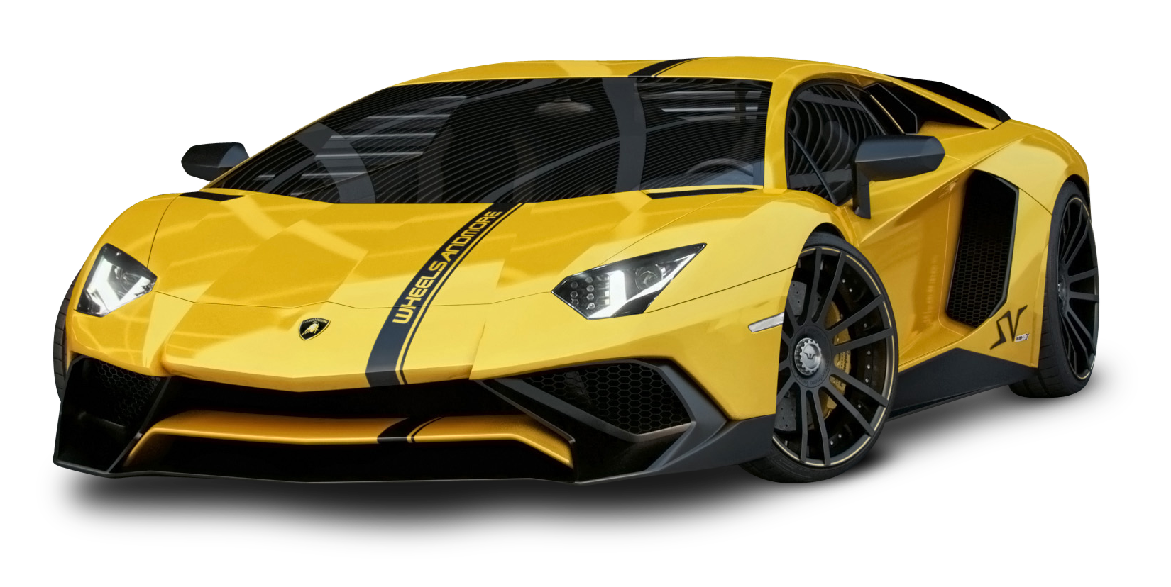 Sarı Lamborghini Cabrio PNG Görüntüsü