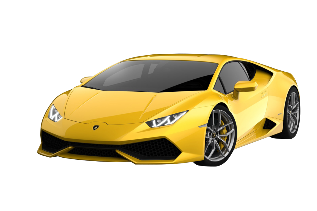 Kuning Lamborghini Convertible PNG gambar Transparan