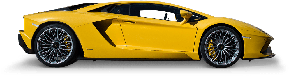 Geel Lamborghini PNG-afbeelding