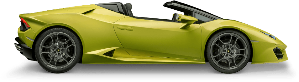 Yellow Lamborghini Transparent Background