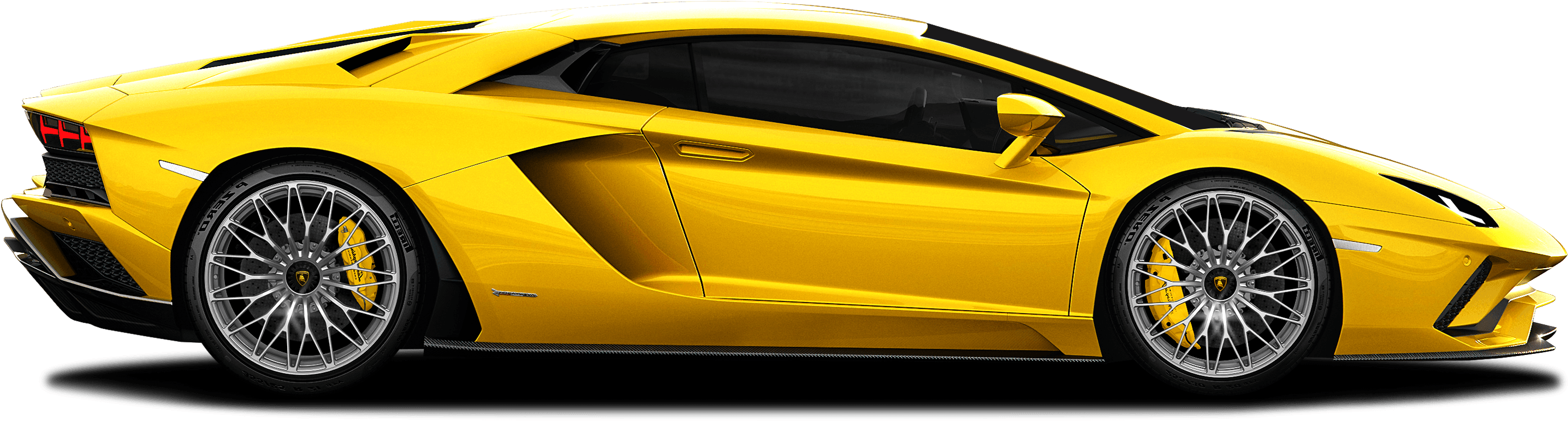 Yellow Lamborghini Transparent PNG