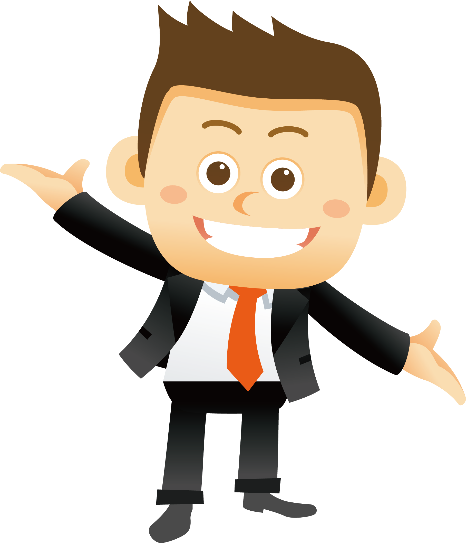 office Animated Businessman PNG HD | PNG Mart