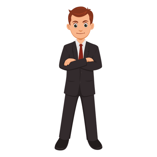 office Animated Businessman PNG Transparent Image