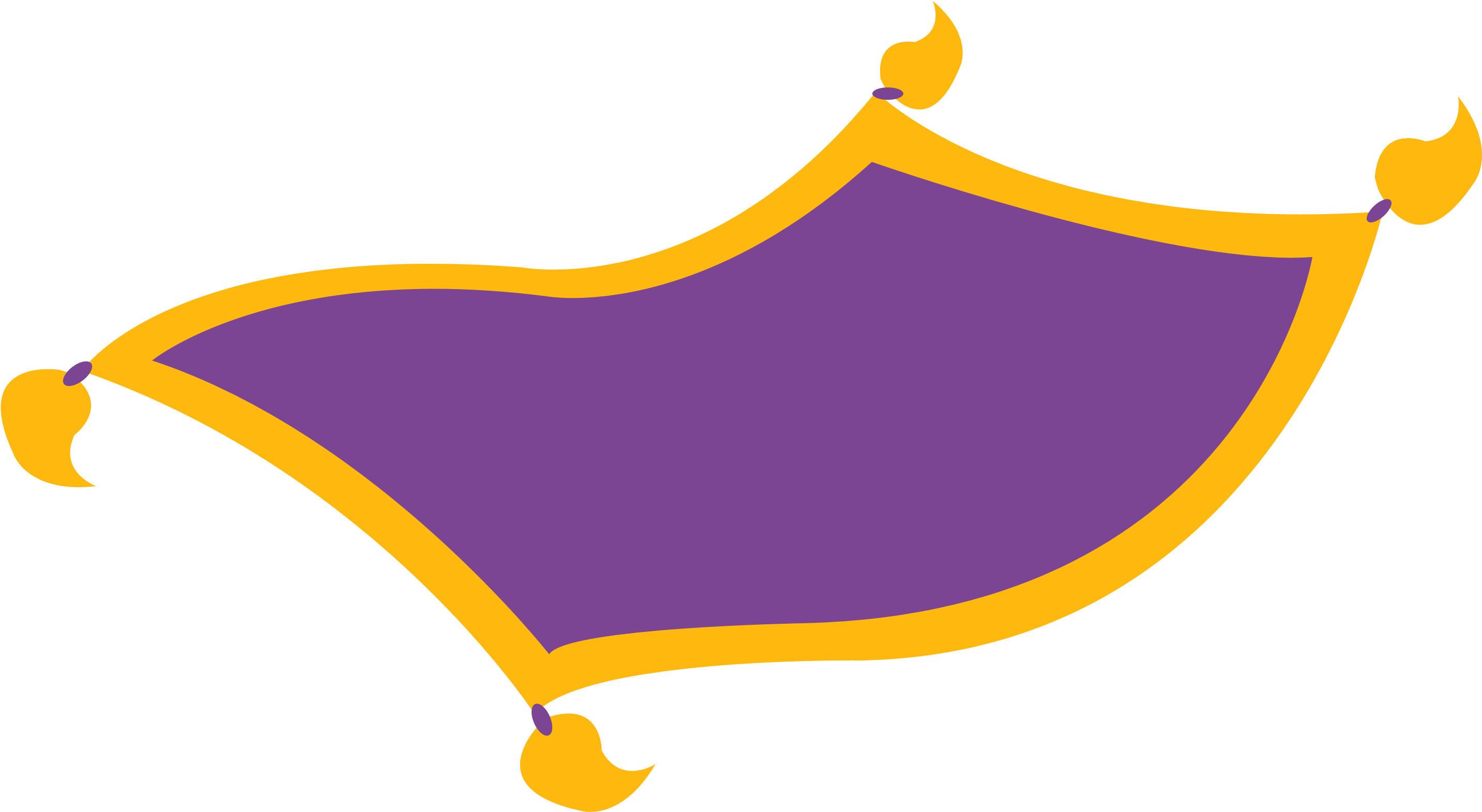 Aladdin alfombra de fondo transparente