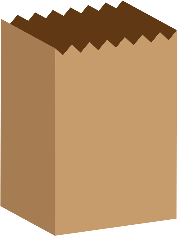 Kahverengi kağıt torba PNG Pic
