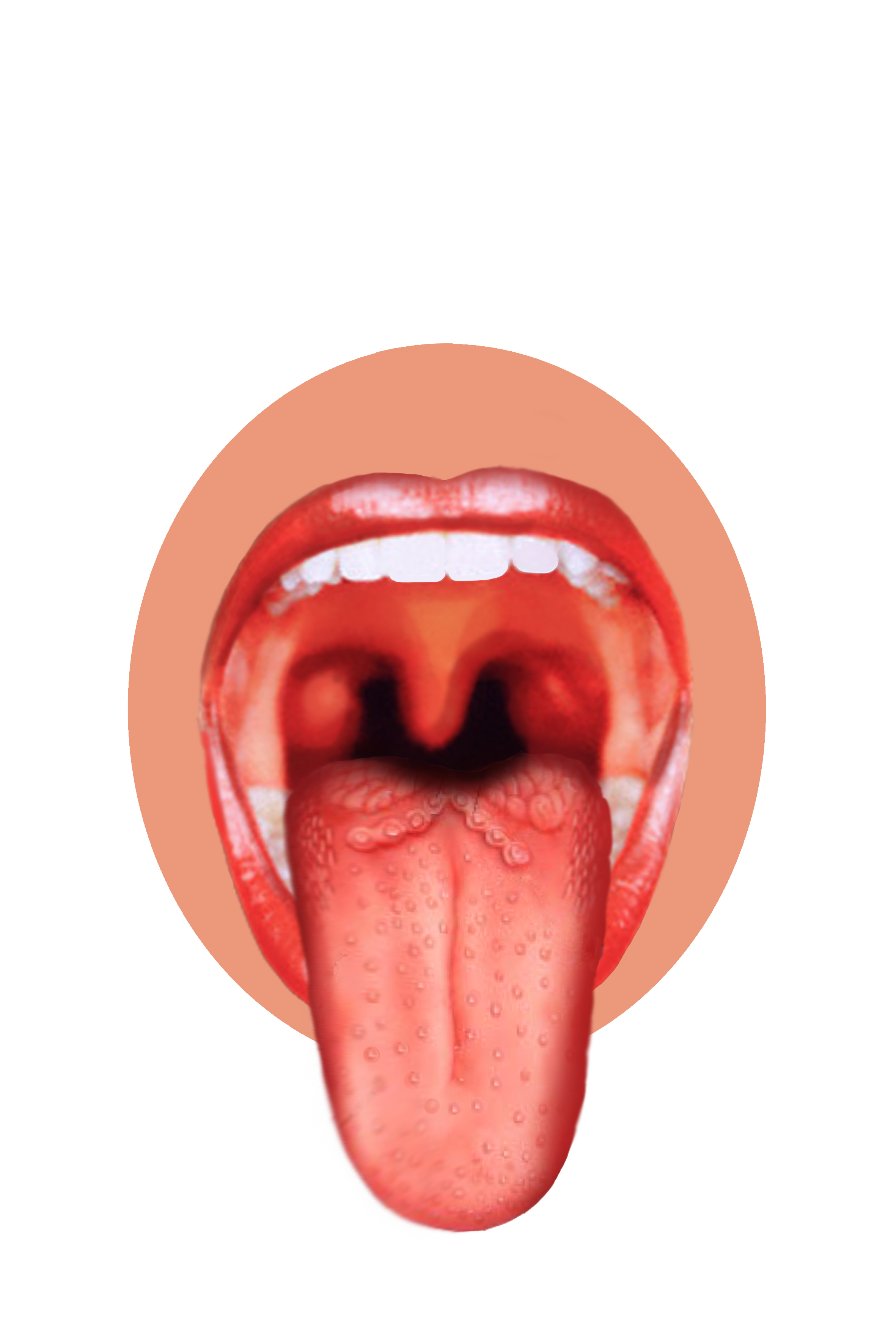 Cartoon Funny Tongue PNG Transparent Image