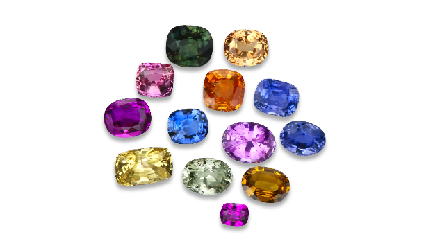 Arquivo de PNG gemstone colorido