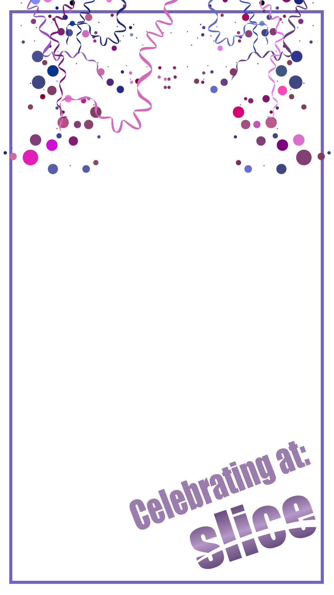Colorful Snapchat Filter PNG Pic