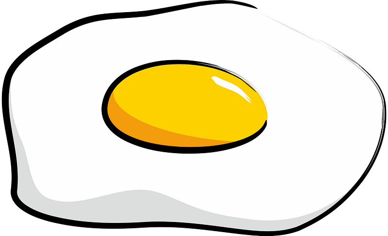 Uovo fritto croccante PNG HD